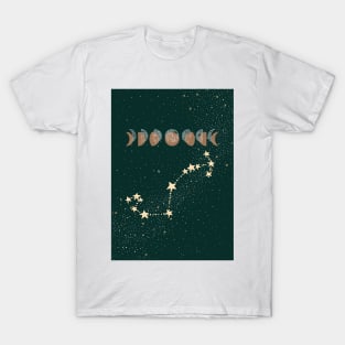 Scorpio Zodiac Moon Phases T-Shirt